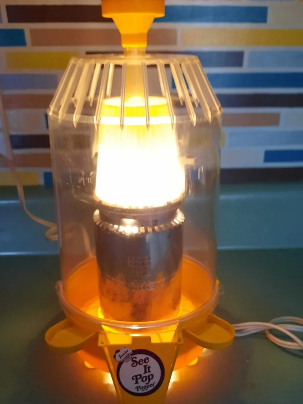 Vintage See It Pop Popcorn Maker Works Slow Novelty Display Lamp Project